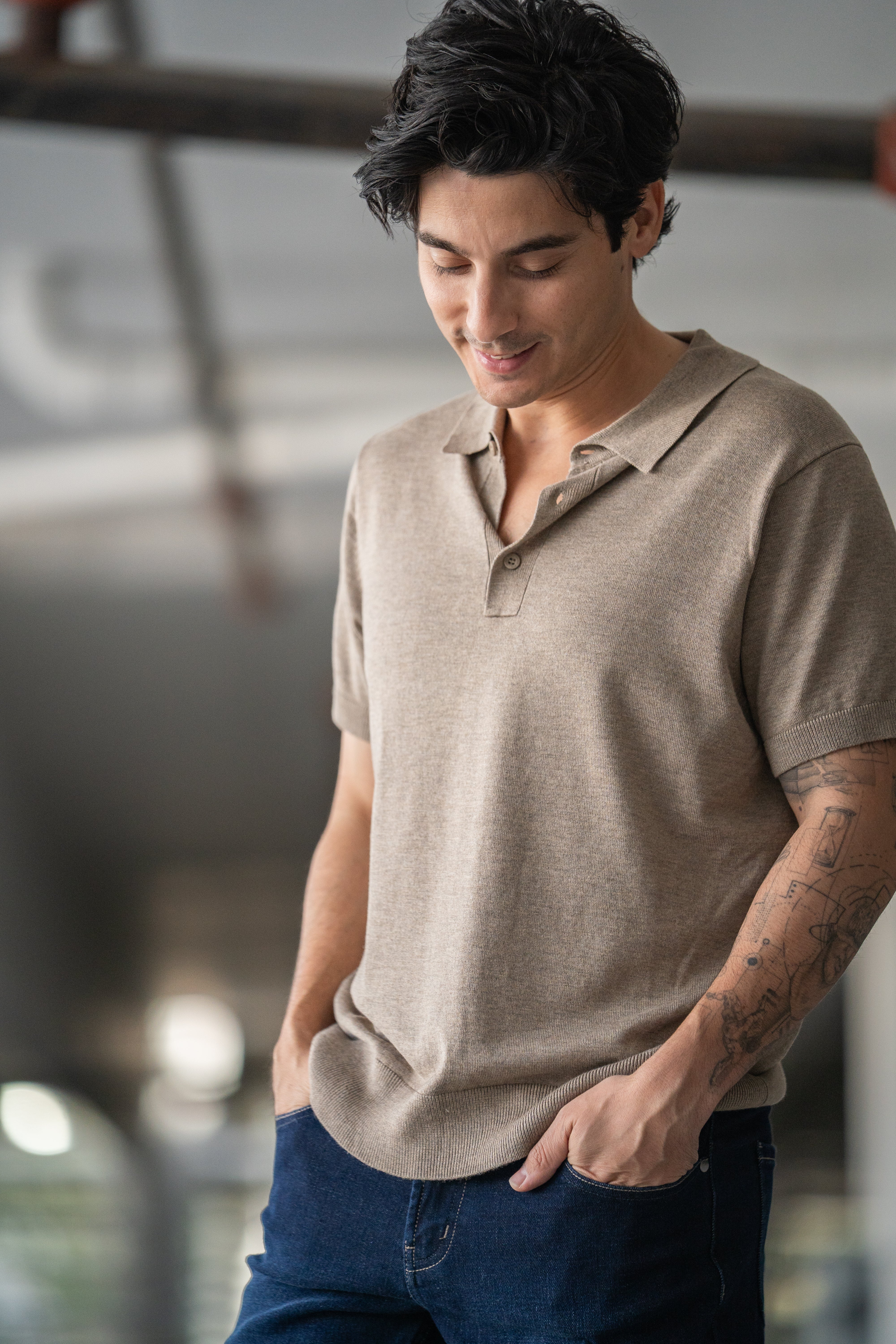 Sweater Polo Oatmeal