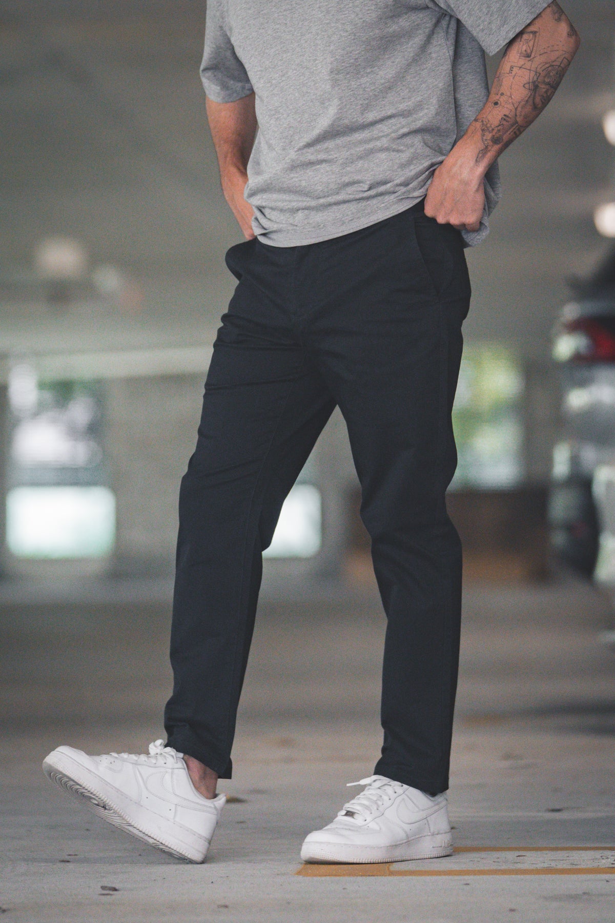 Straight Fit Core Stretch Chino Black