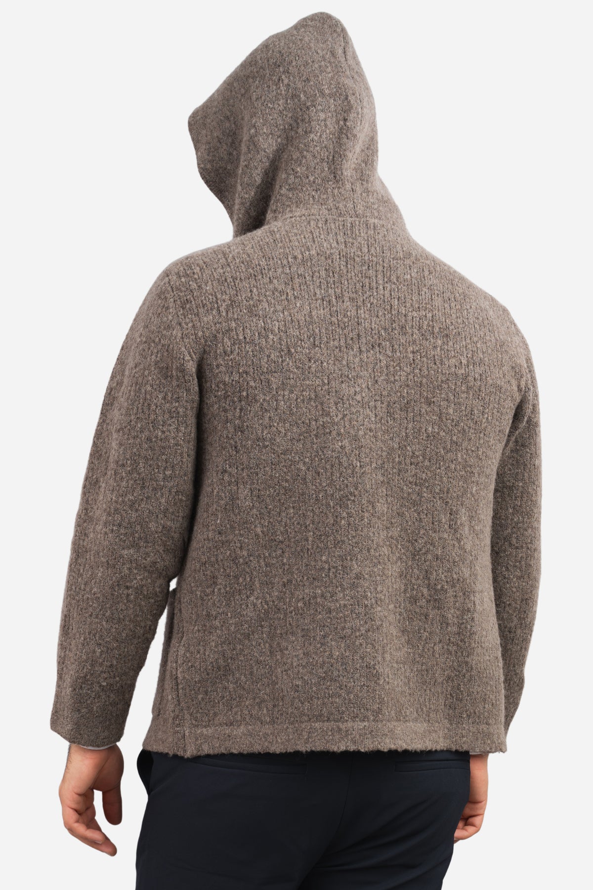 Wool Blend Sweater Hoodie Hazel