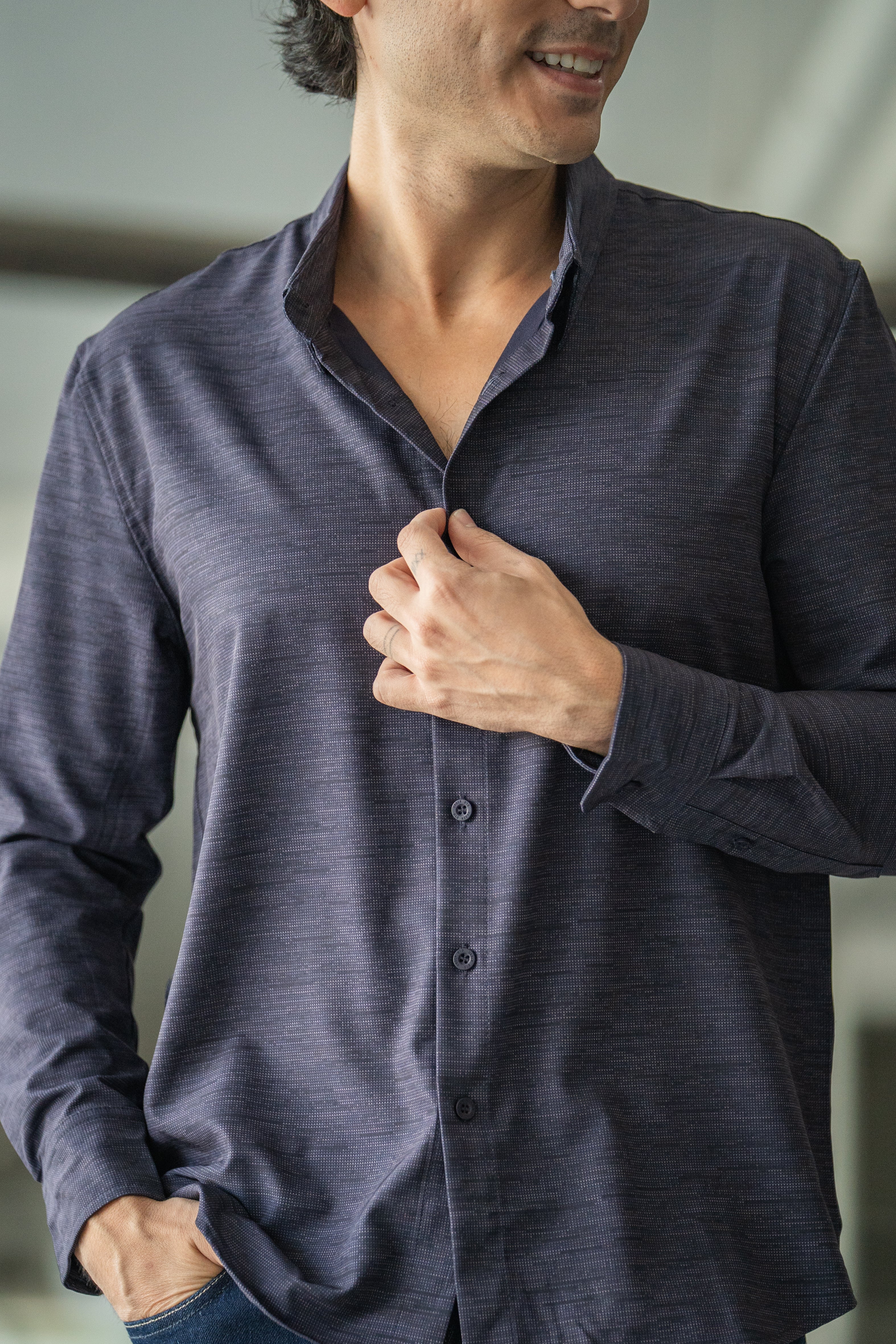 Shorter Men's Button Down Shirts