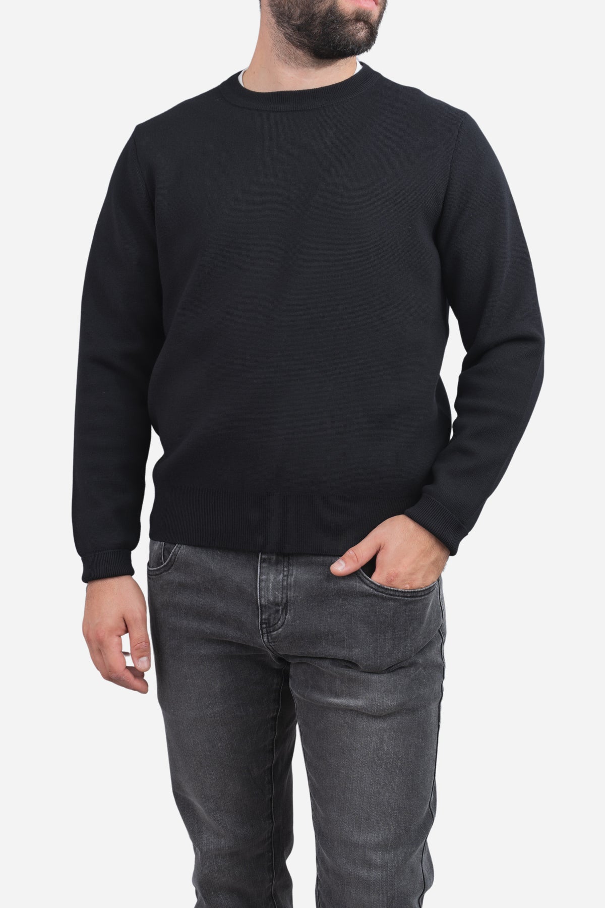 Hudson Crewneck Sweater Black