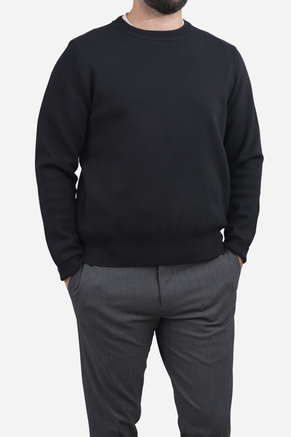 Hudson Crewneck Sweater Black