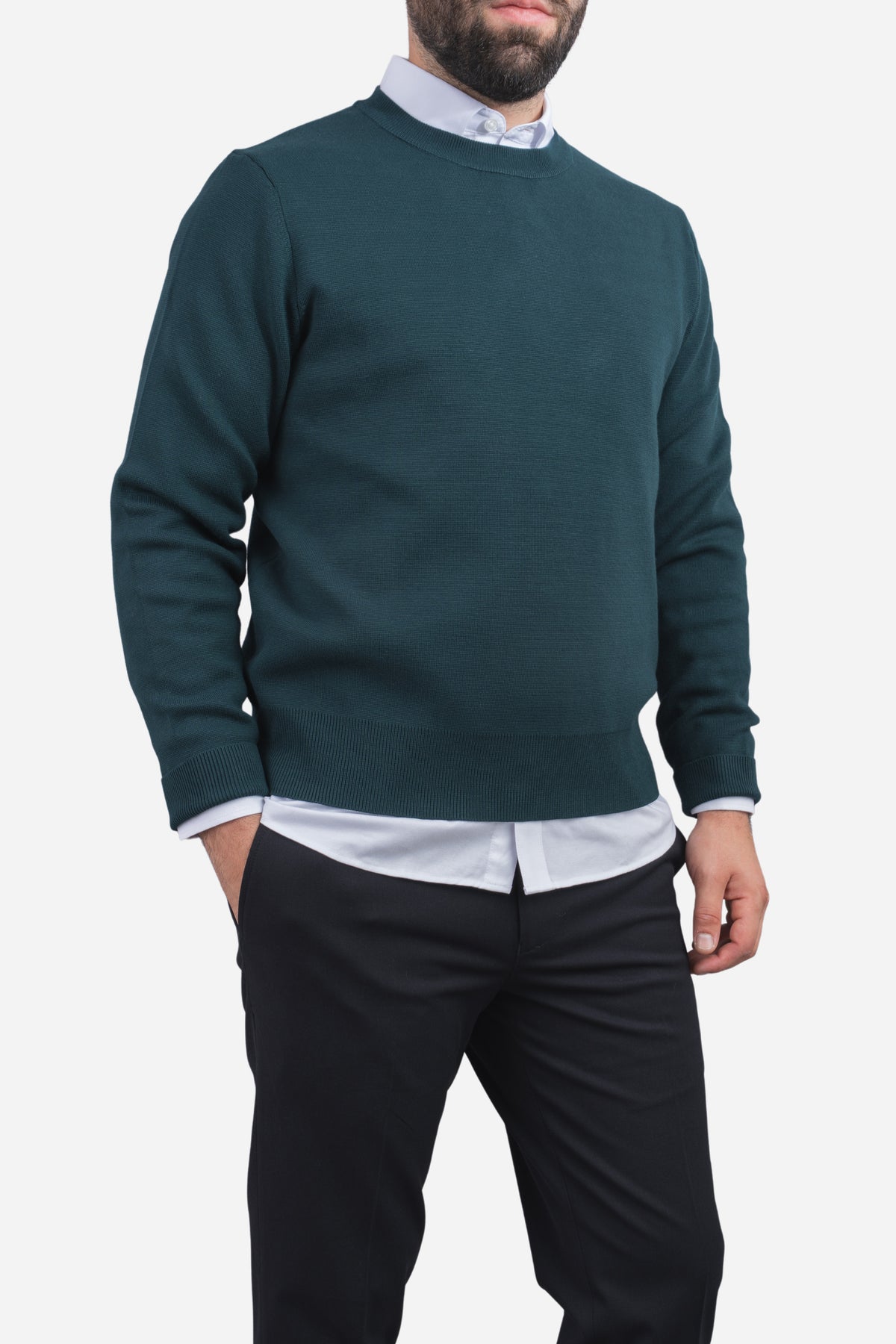 Hudson Crewneck Sweater Emerald