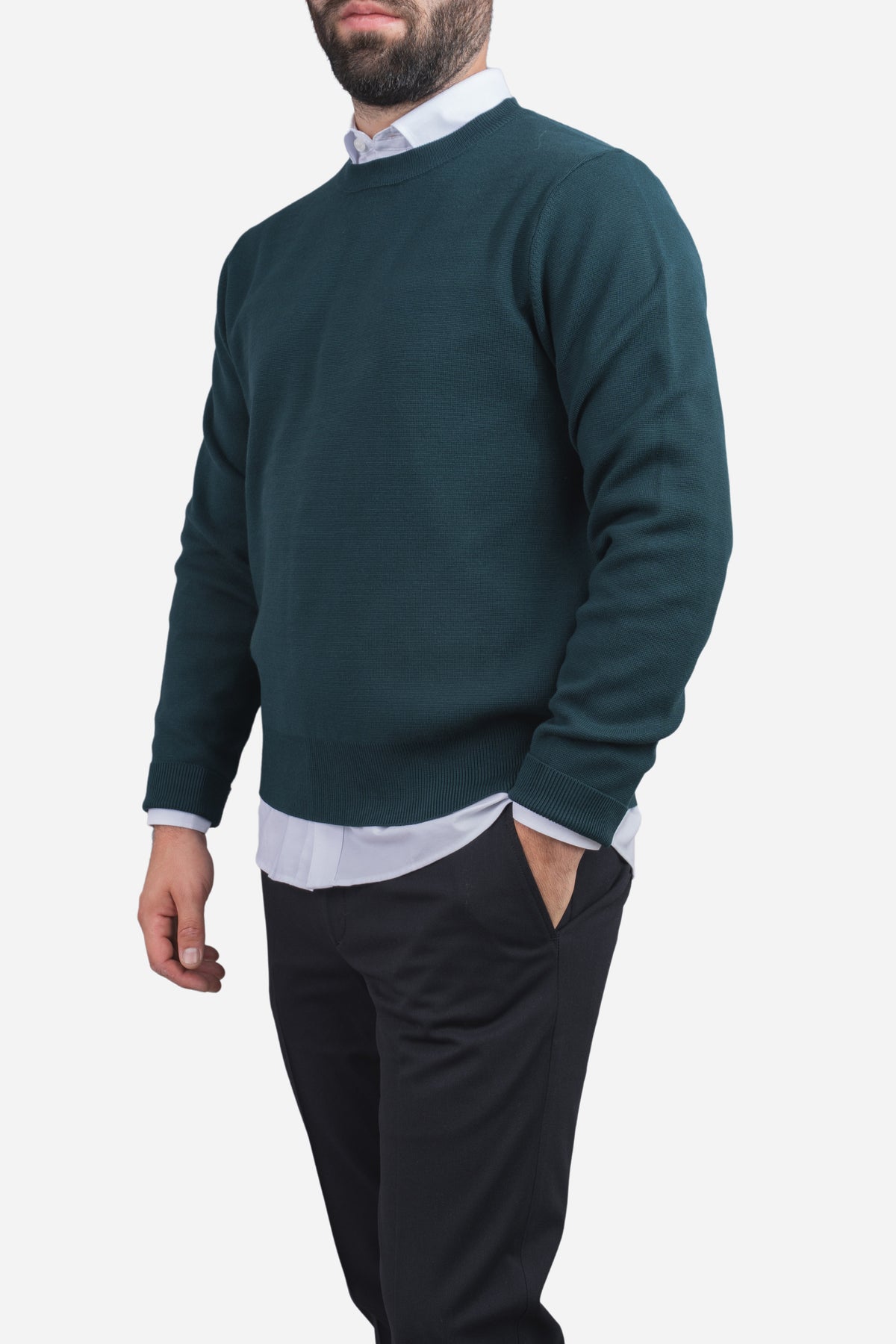 Hudson Crewneck Sweater Emerald