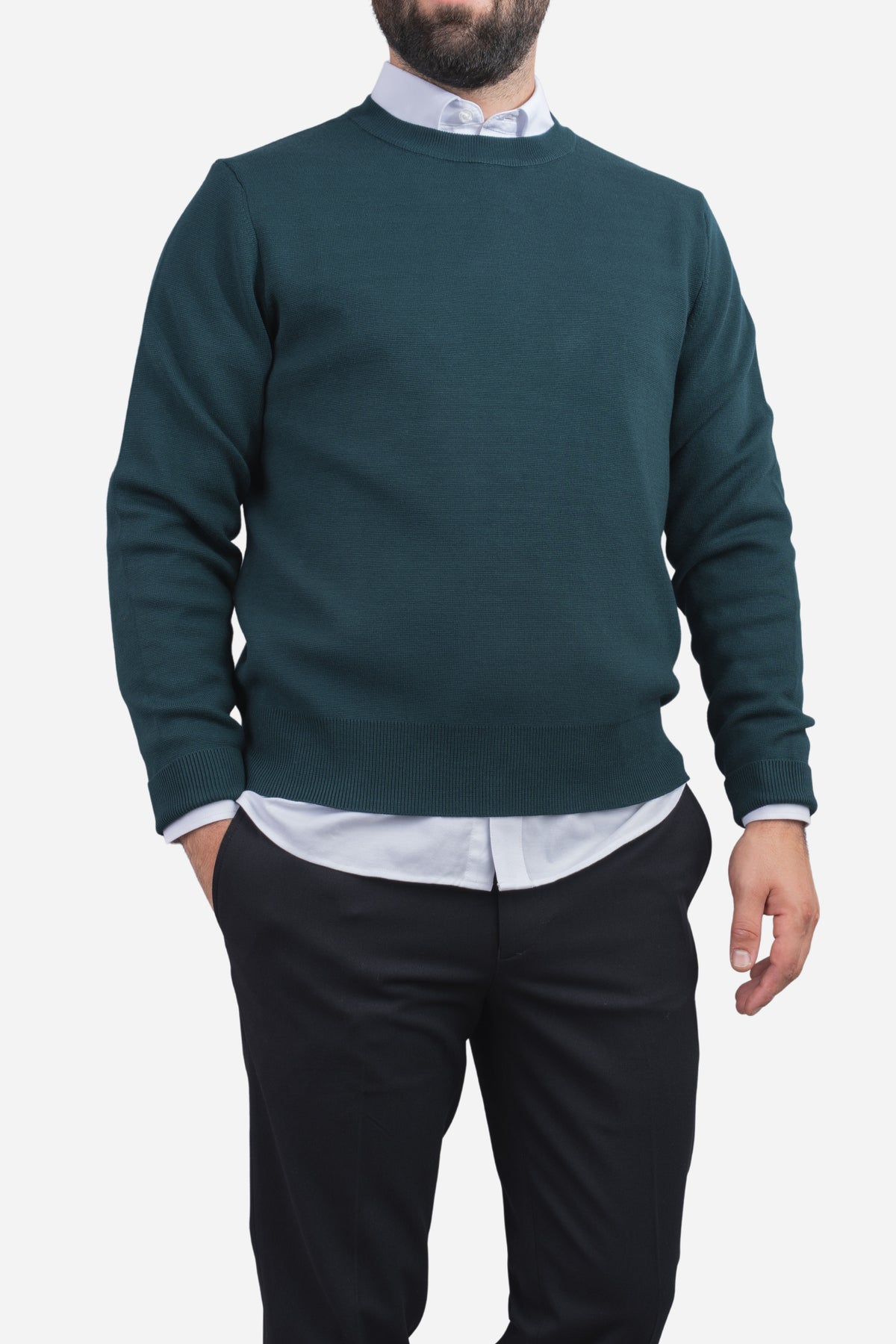 Hudson Crewneck Sweater Emerald