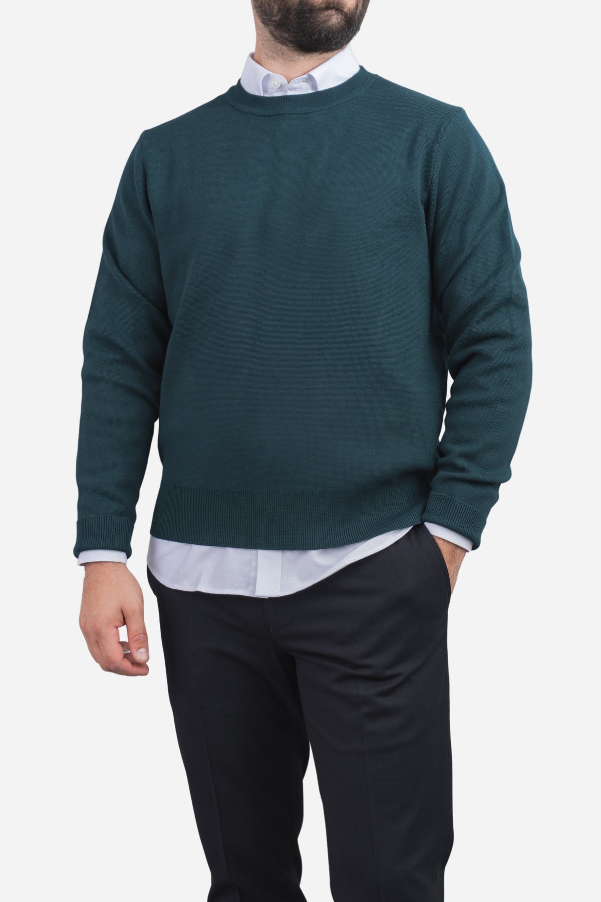 Hudson Crewneck Sweater Emerald