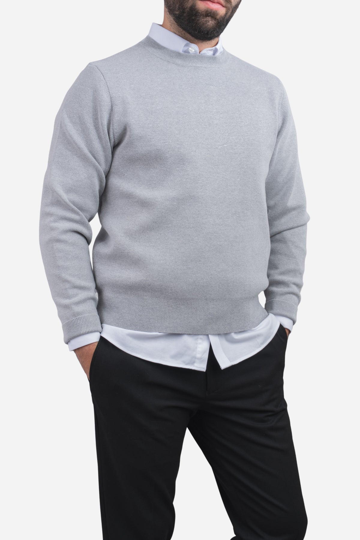 Hudson Crewneck Sweater Champion Gray