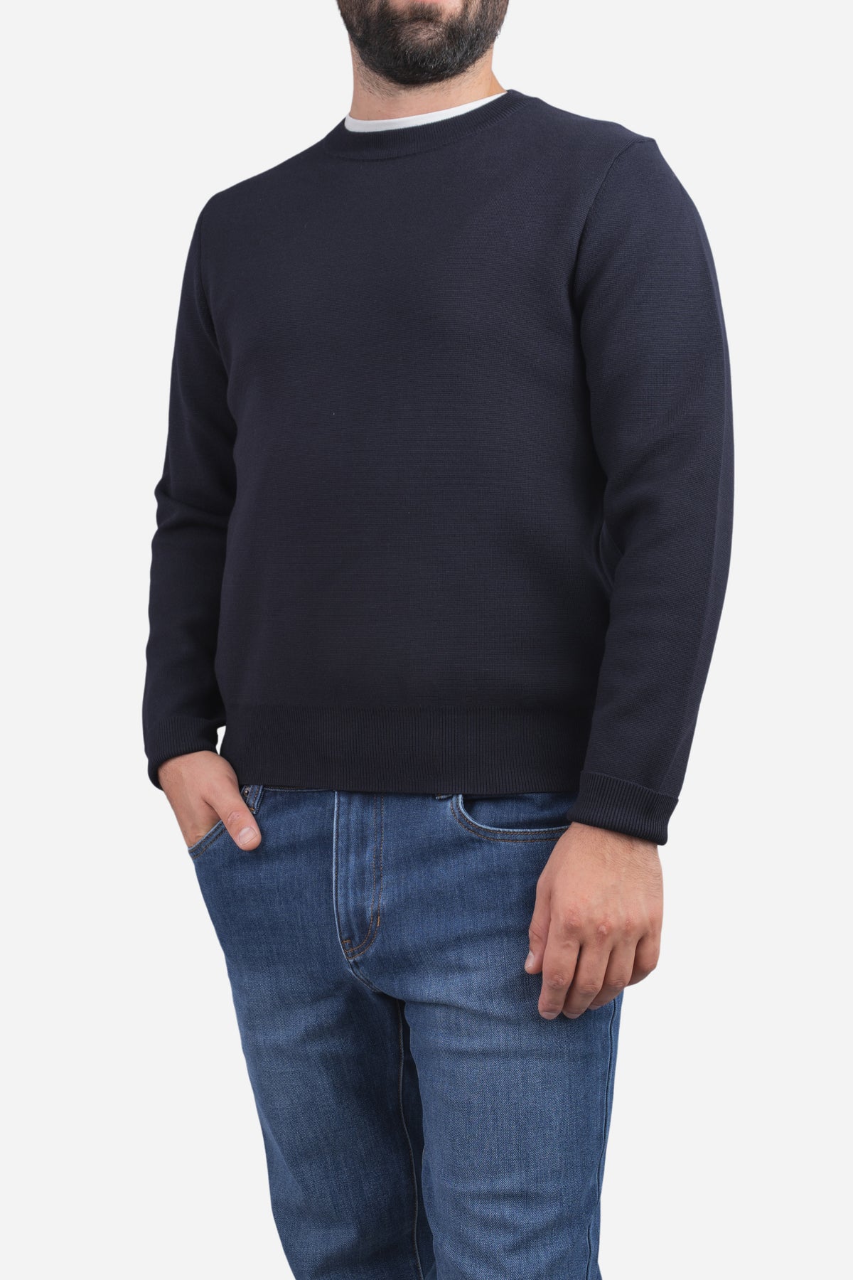 Hudson Crewneck Sweater Sapphire