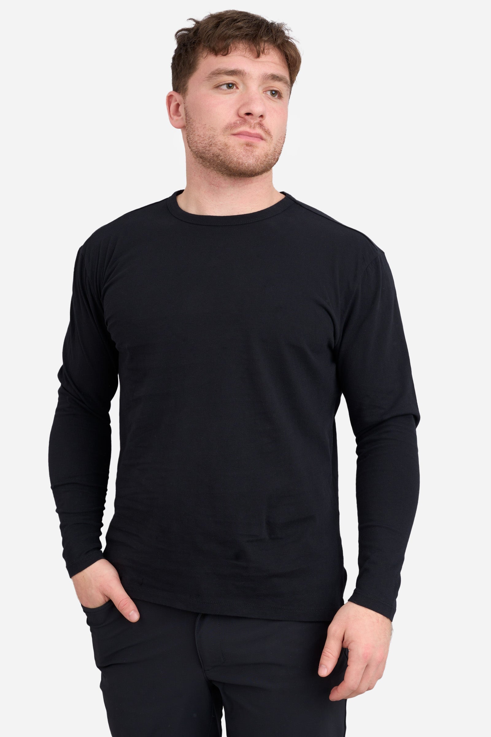 Long Sleeve Soft T-Shirt Black