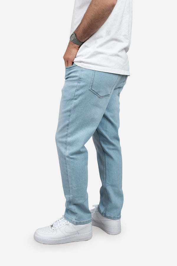 Straight Fit Stretch Jeans Light Wash