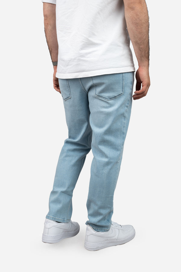 Straight Fit Stretch Jeans Light Wash