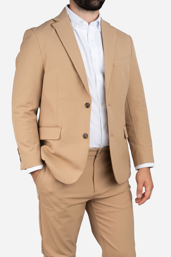 Super Stretch Suit Jacket Khaki