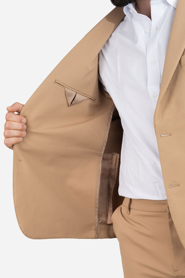 Super Stretch Suit Jacket Khaki