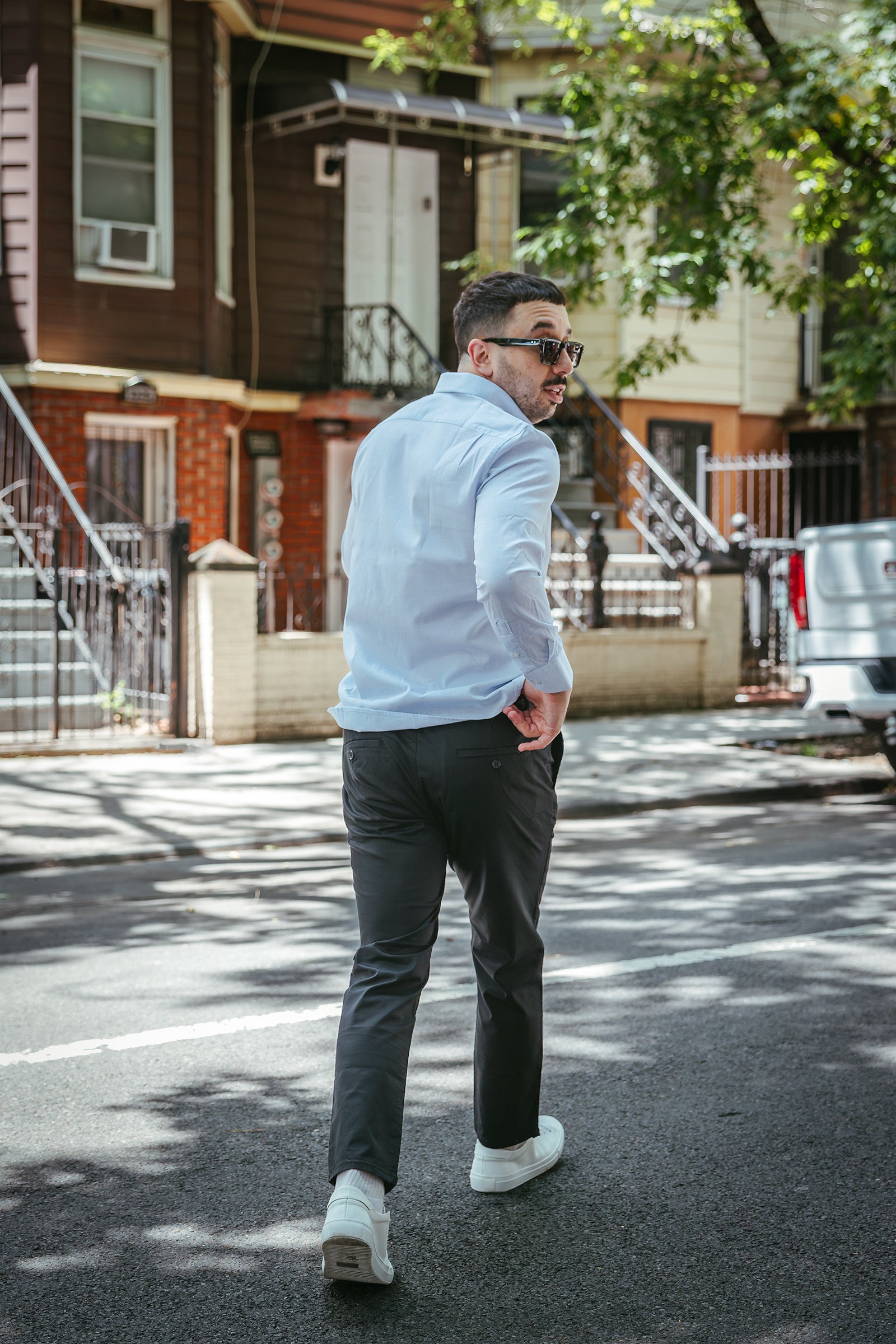 Lightweight Stretch Chino | Charcoal | Under 510