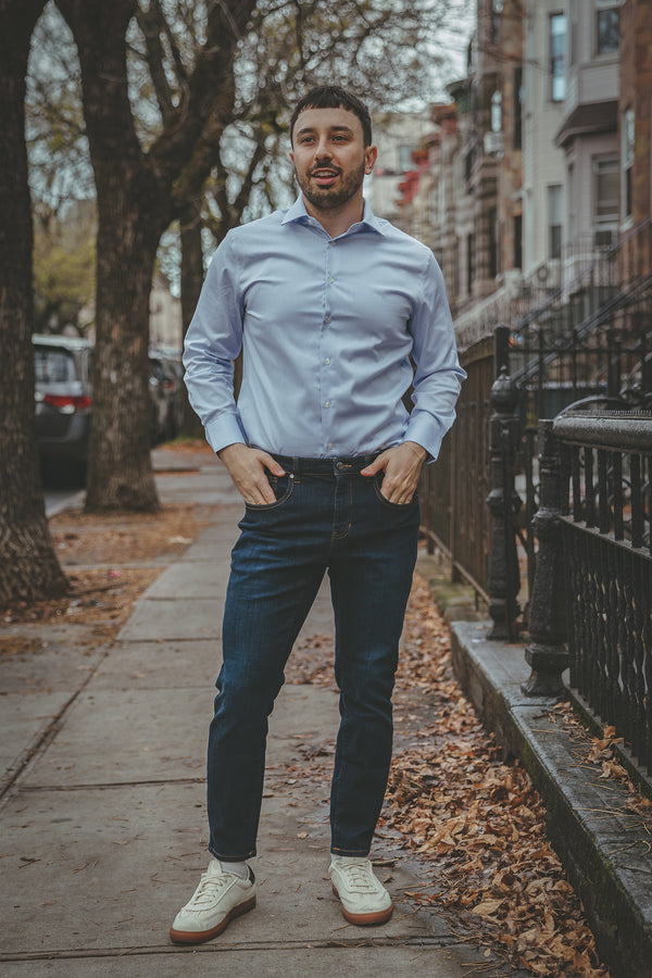 Non-Iron Twill Dress Shirt | Light Blue | Under 510 M Non-Iron Twill Dress Shirt | Light Blue | Under 510 M