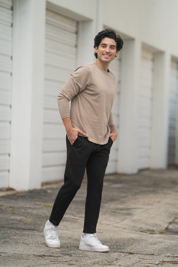 Long Sleeve Core T-Shirt Taupe