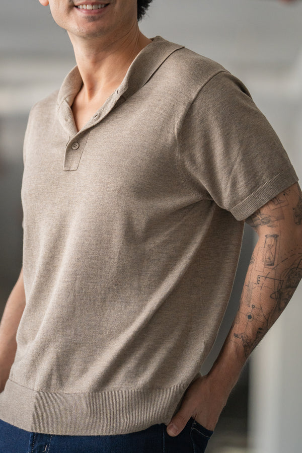 Sweater Polo Oatmeal