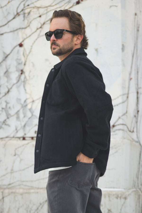 Fleece Overshirt Black