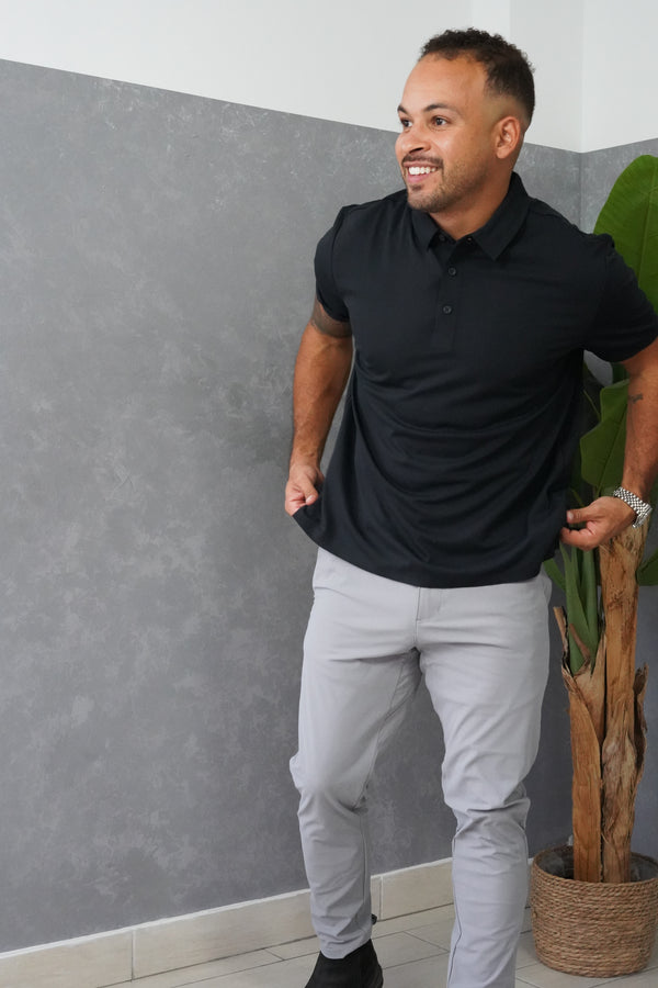 Tech Polo Black