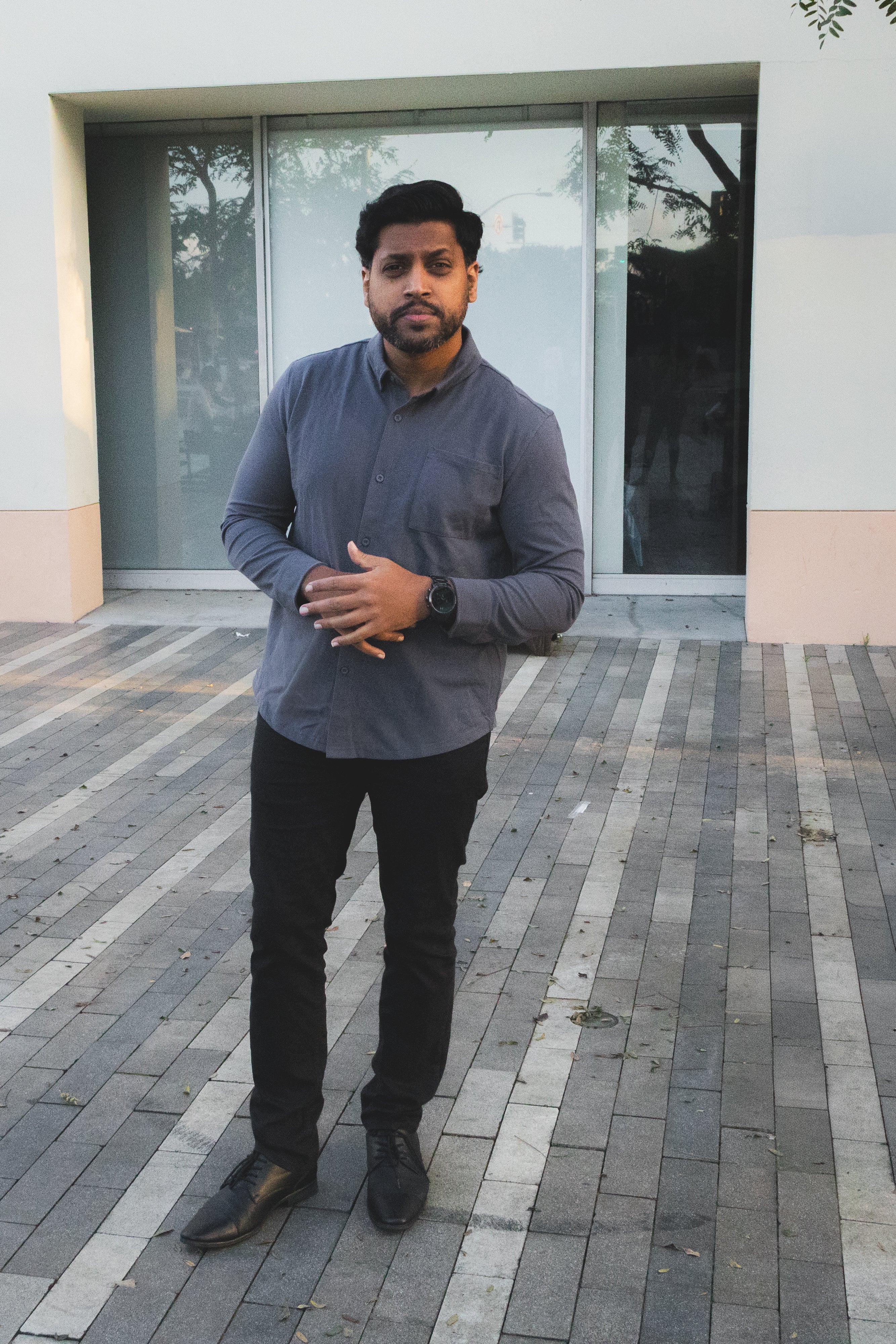 Performance Pique Button Down Shirt | Charcoal | Under 510 Performance Pique Button Down Shirt | Charcoal | Under 510