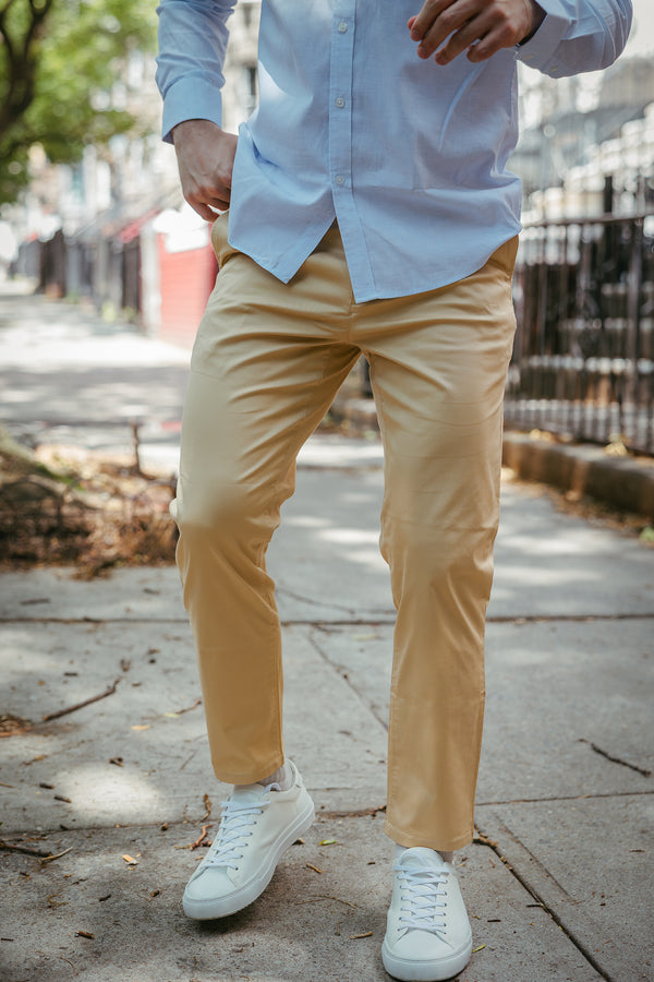 Lightweight Stretch Chino Tan