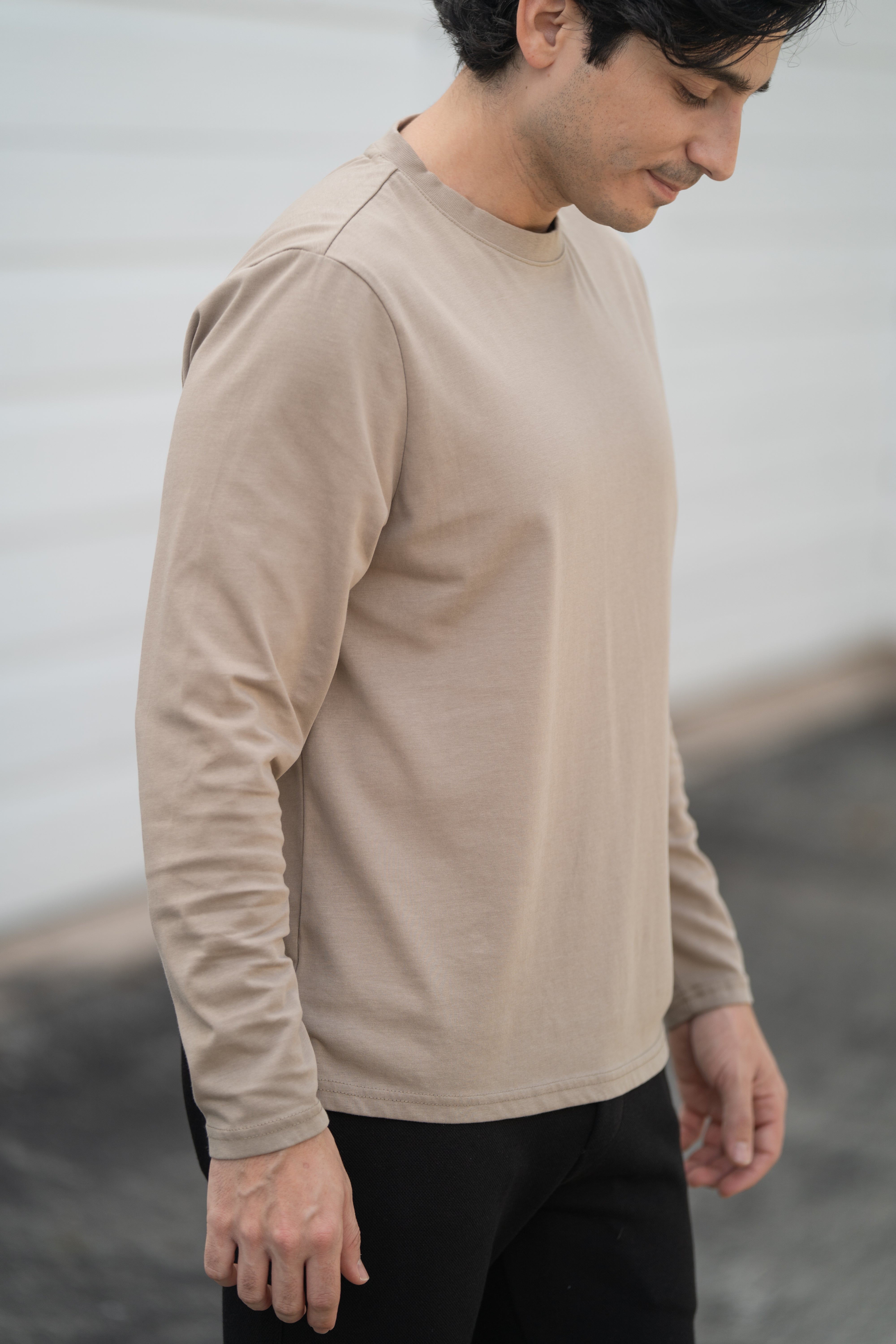 Long Sleeve Core T-Shirt Taupe