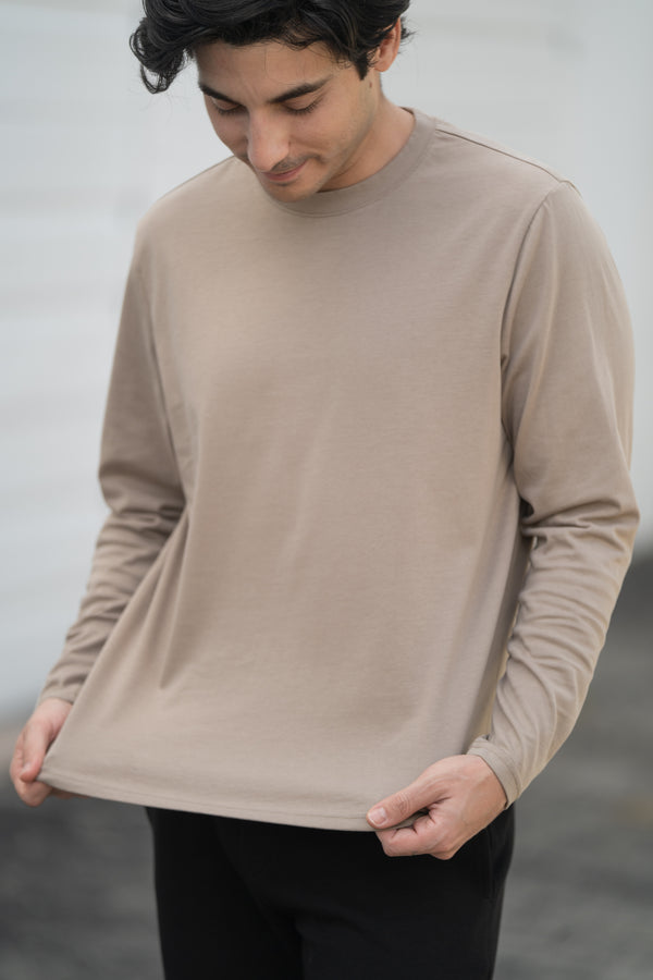Long Sleeve Core T-Shirt Taupe