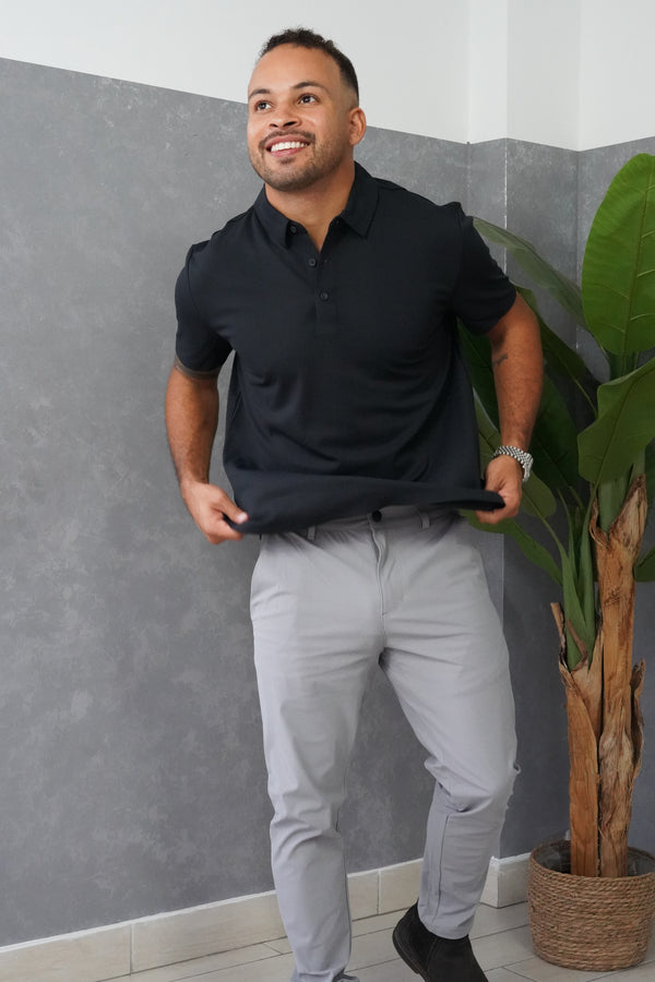 Tech Polo Black