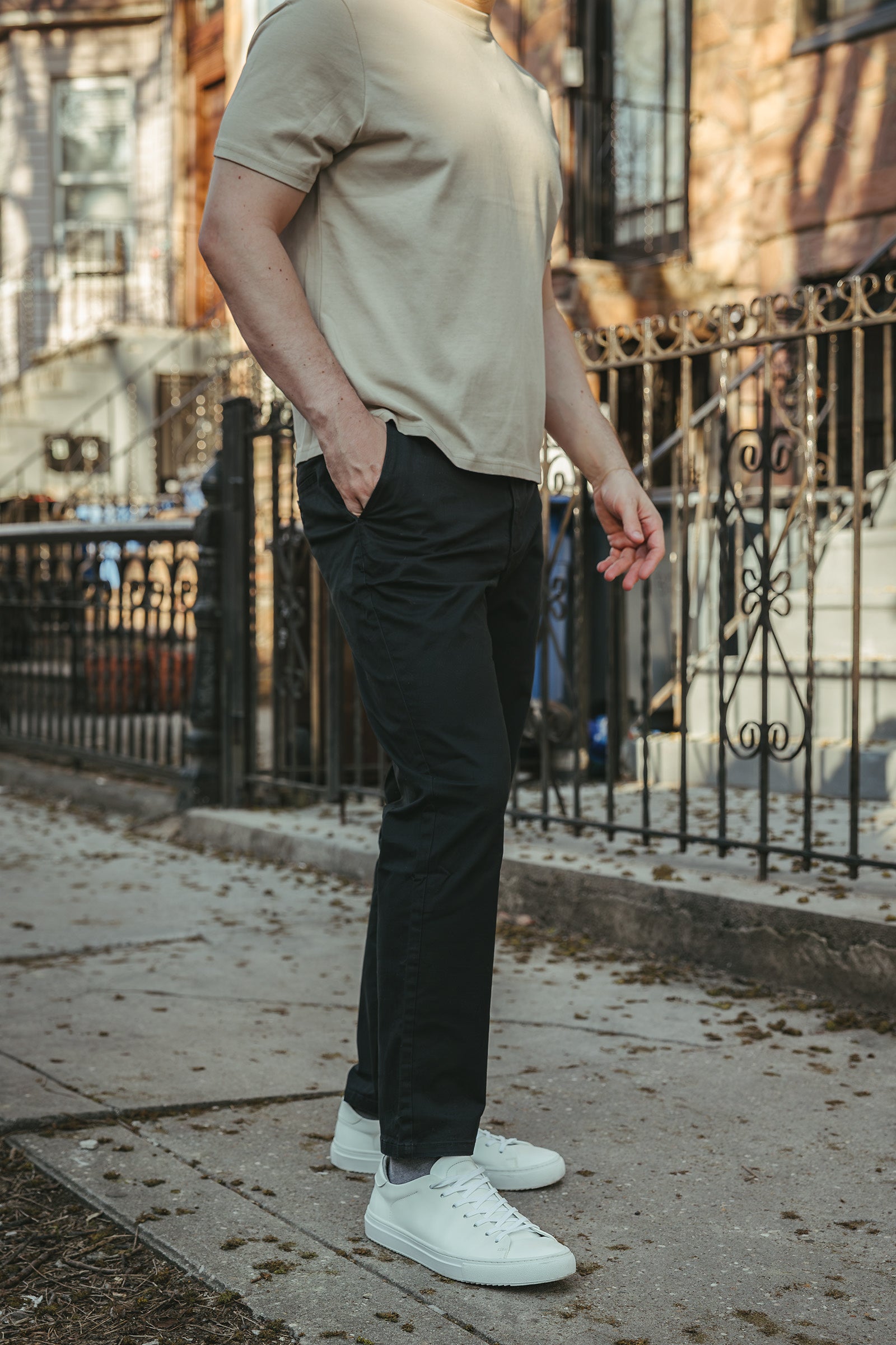 Straight Fit Core Stretch Chino Black