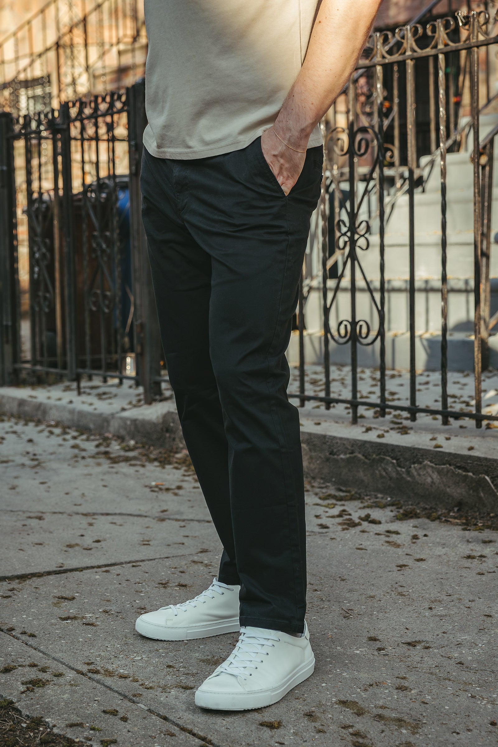 Straight Fit Core Stretch Chino Black