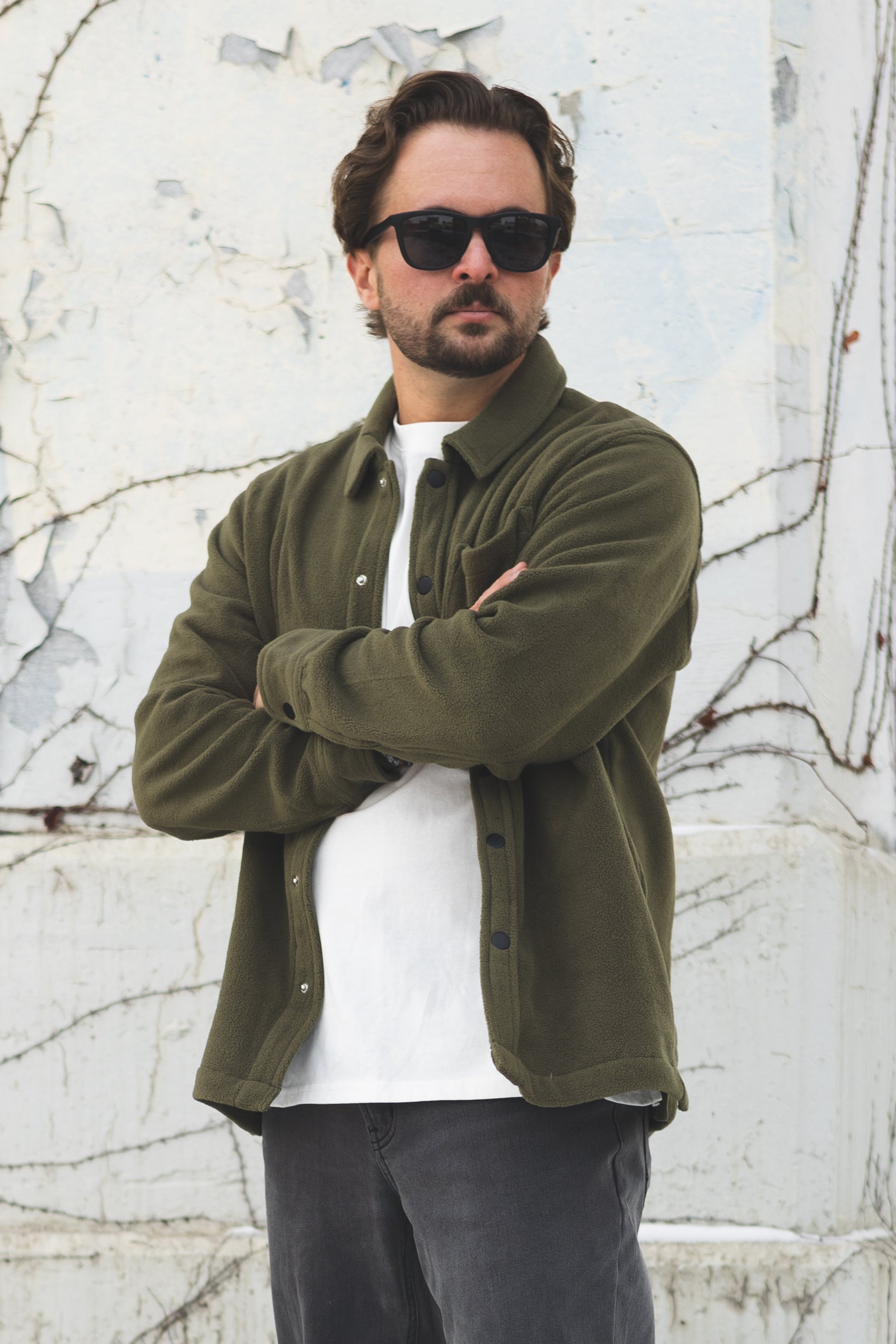 Fleece Overshirt Olive