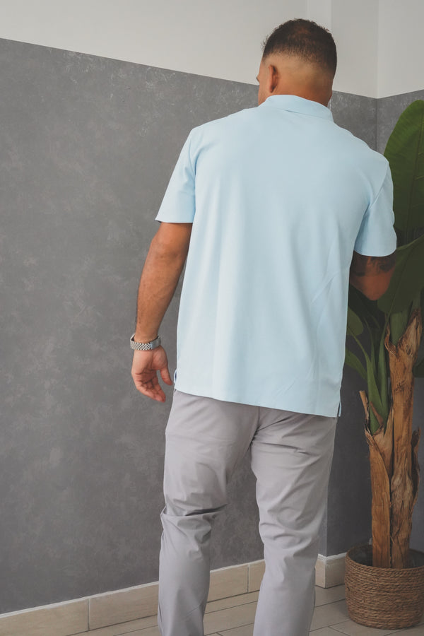 Tech Polo Sky Blue