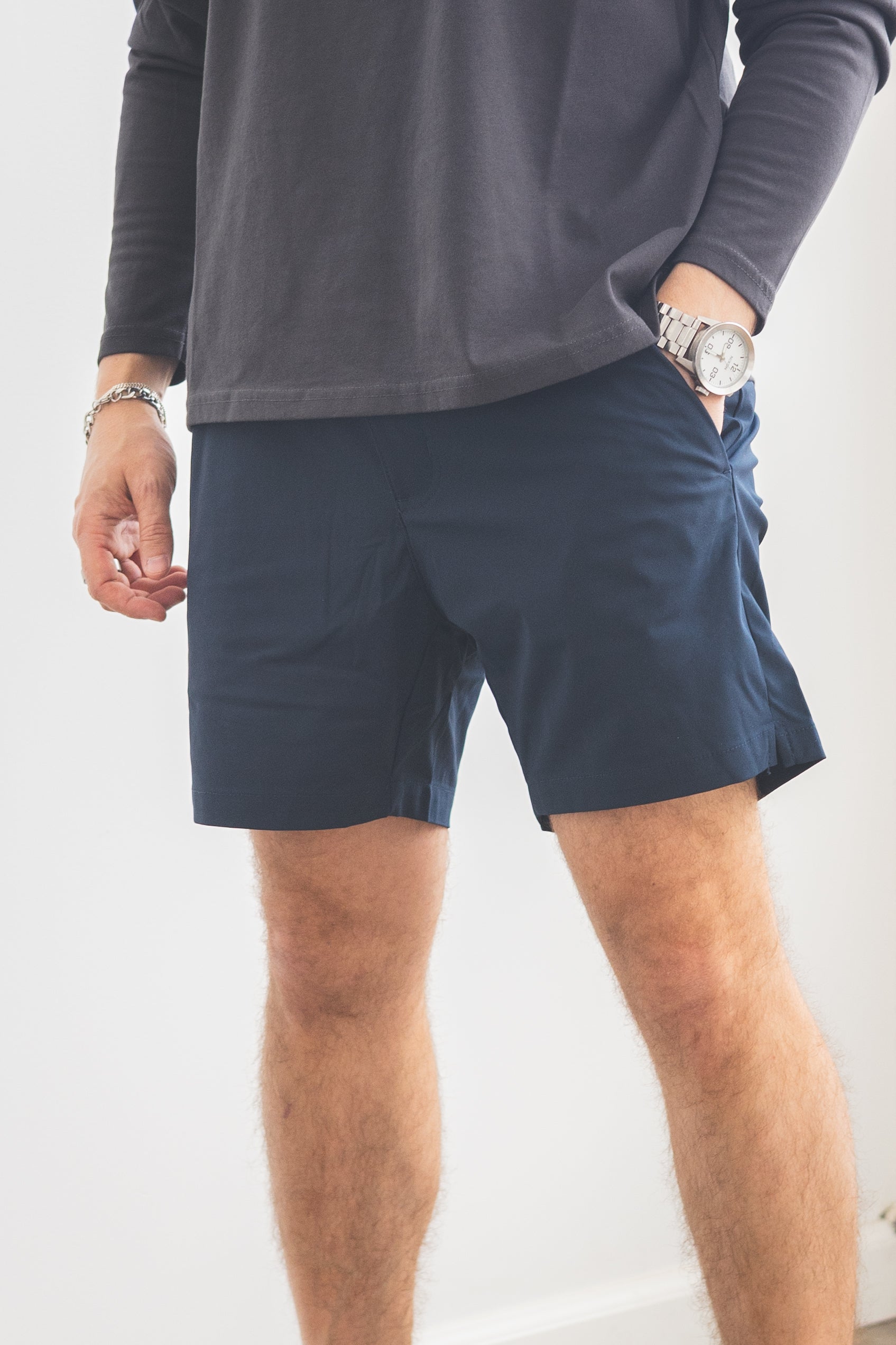 Pace Performance Shorts Navy - Shorts for Short Men | Under 510