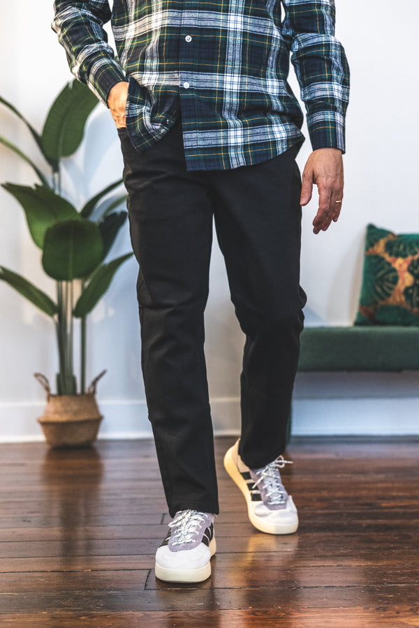 Straight Fit Stretch Jeans Black