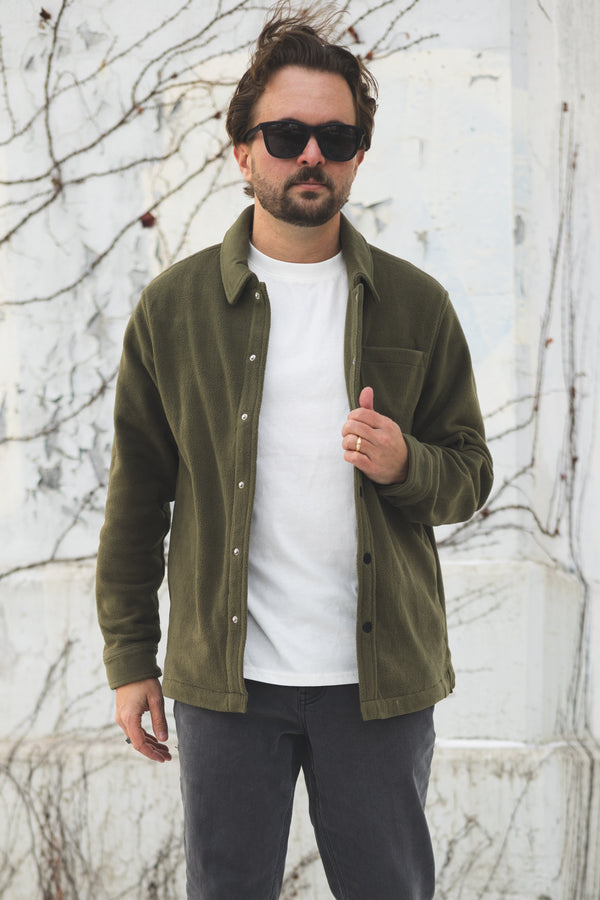 Fleece Overshirt Olive