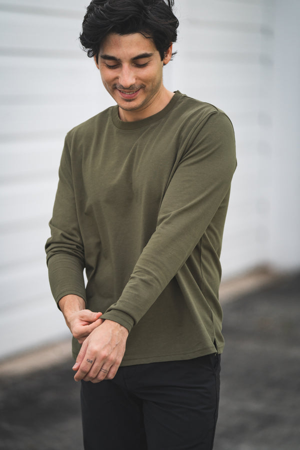 Long Sleeve Core T-Shirt Olive