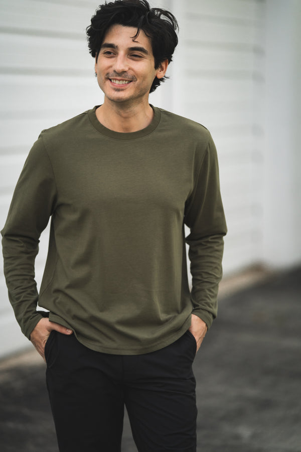 Long Sleeve Core T-Shirt Olive