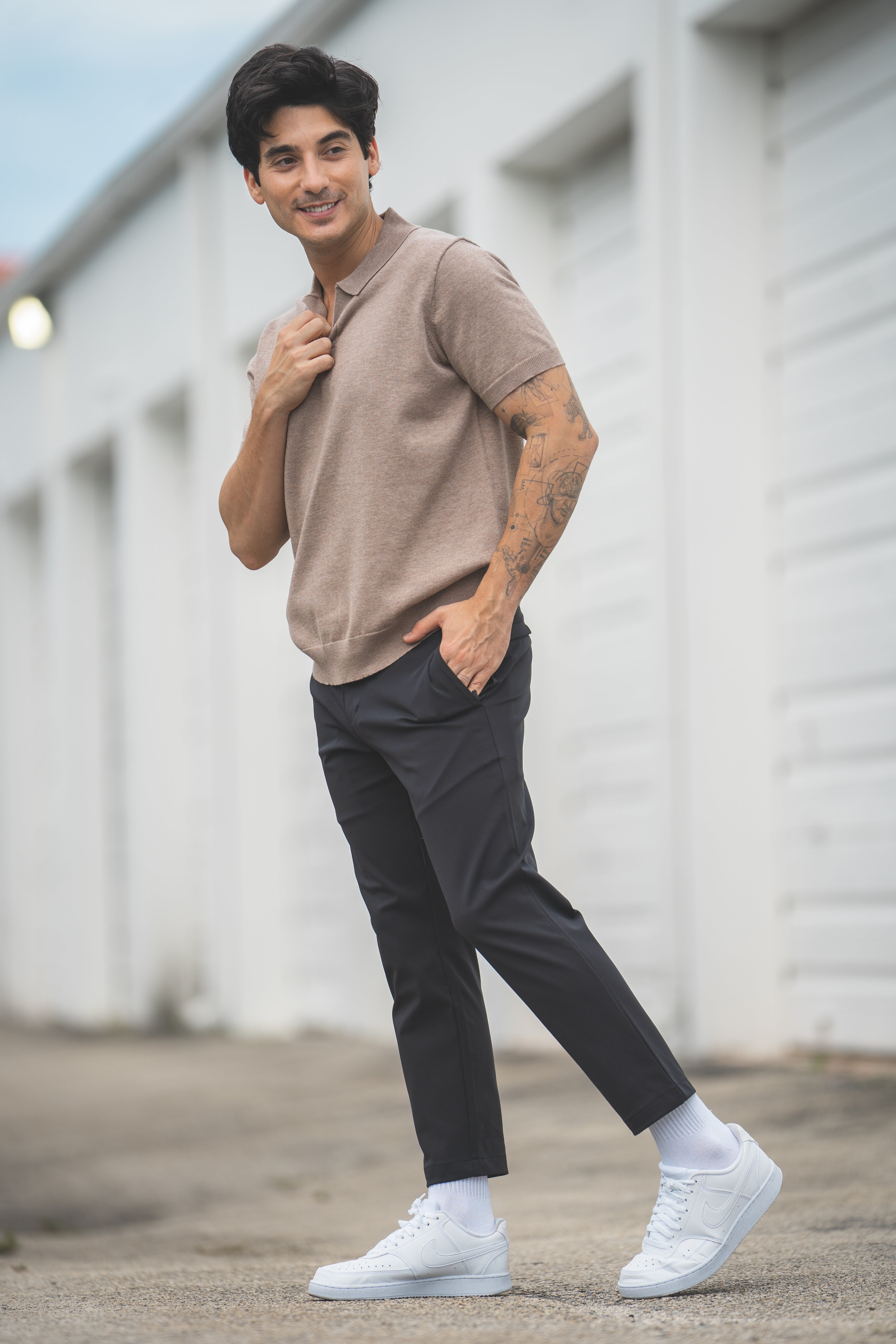 Sweater Polo Oatmeal