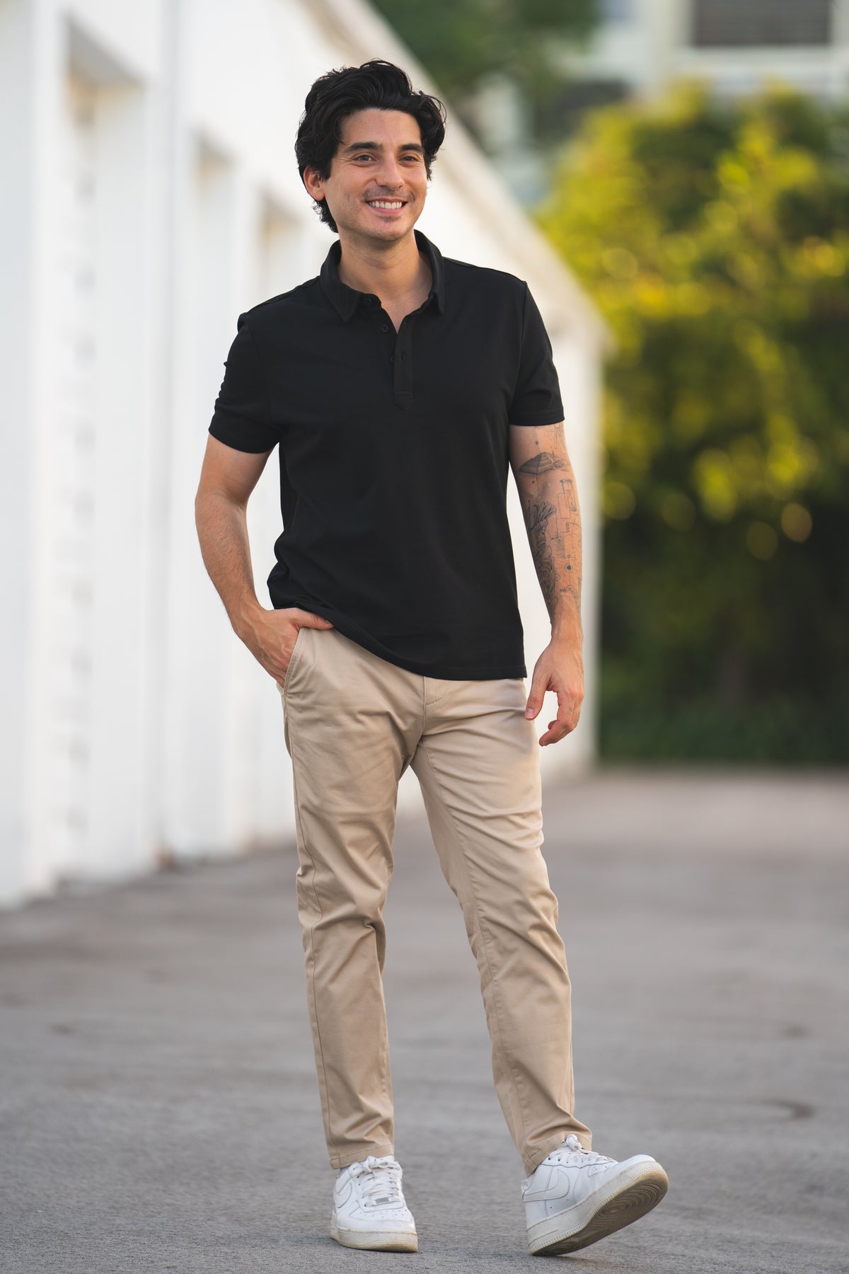Performance Pique Polo Black