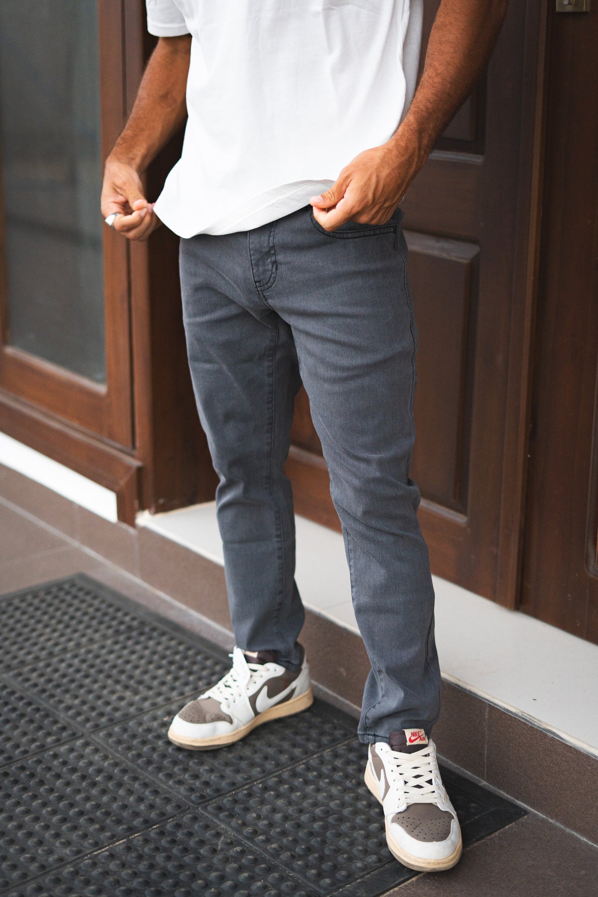 Core Extra Stretch Jeans Charcoal