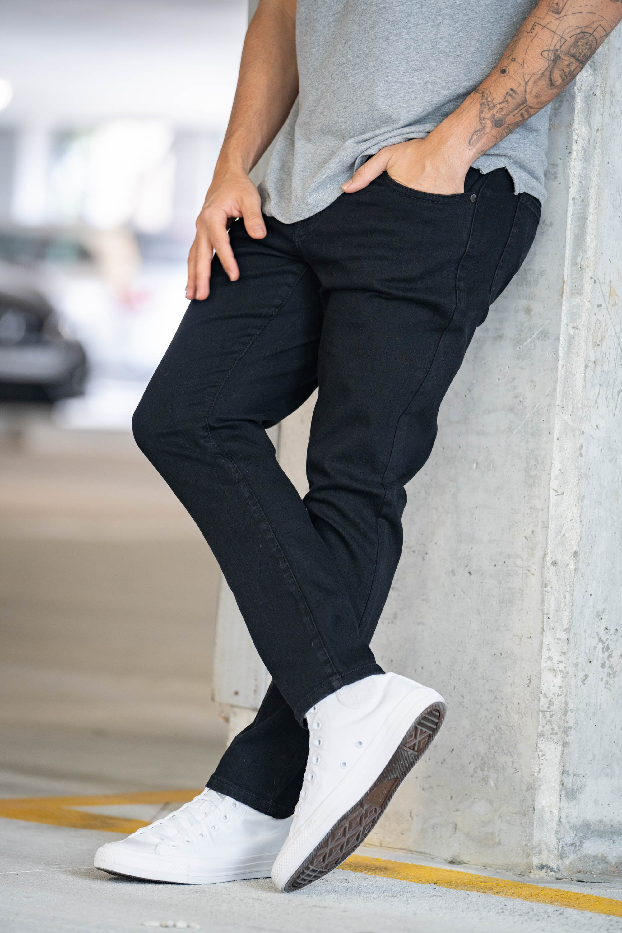 Core Extra Stretch Jeans Black