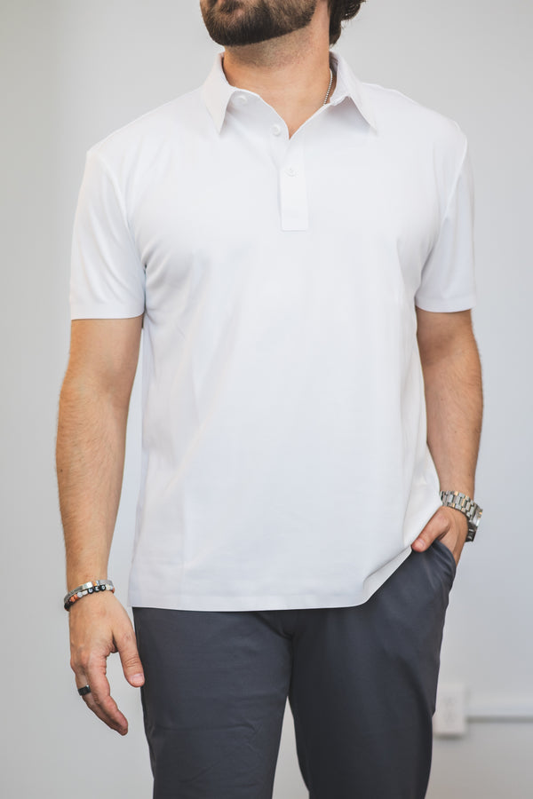 Tech Polo White