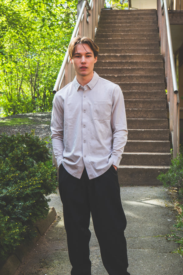 Performance Pique Button Down Shirt Mist