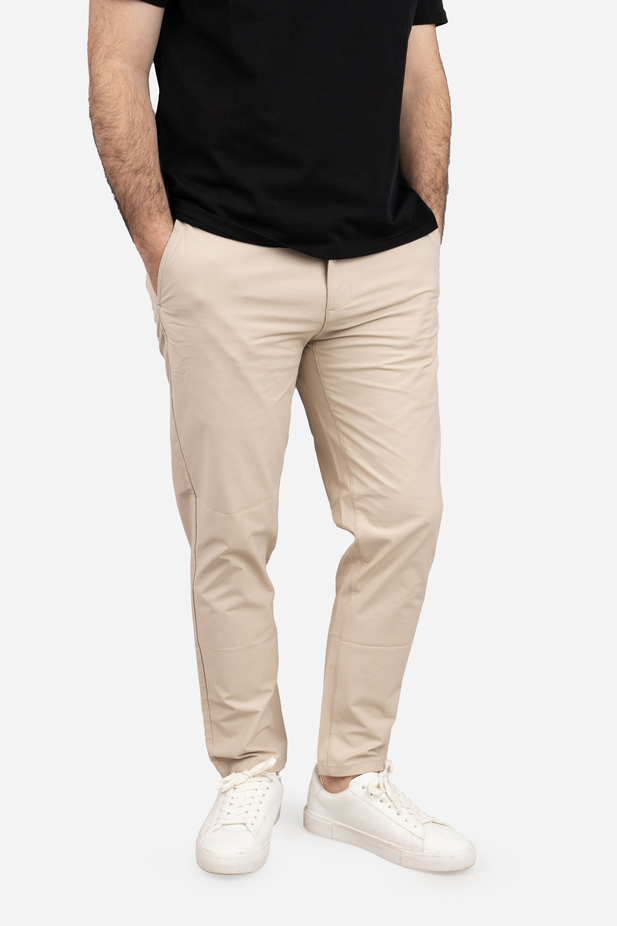 Coda Tech Chino Khaki – Performance Chinos for Short Men | Under 5'10