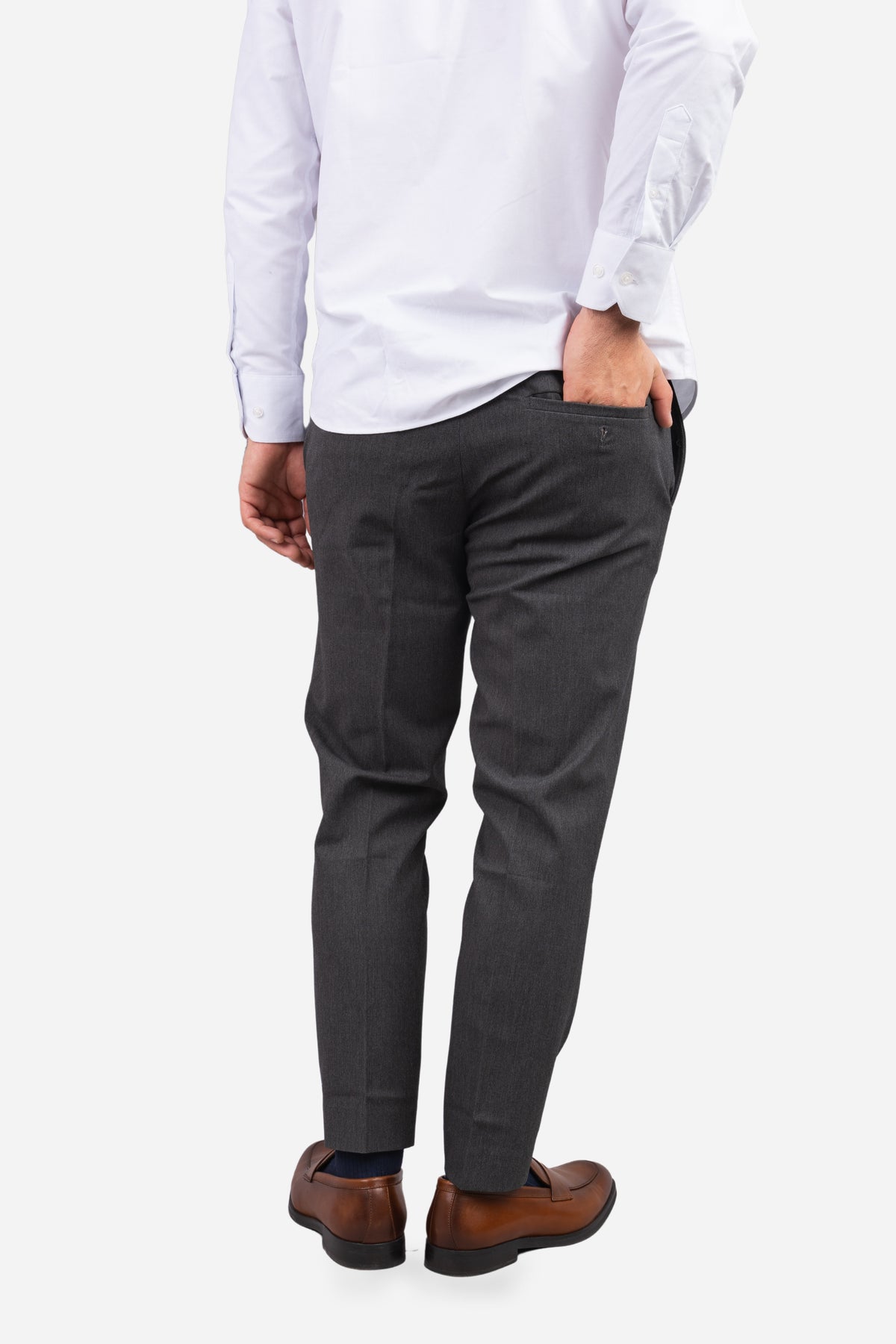 Dean Stretch Twill Dress Pants Charcoal