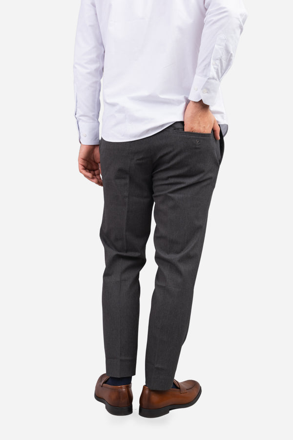 Dean Stretch Twill Dress Pants Charcoal