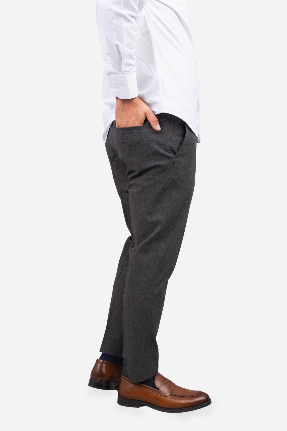 Dean Stretch Twill Dress Pants Charcoal