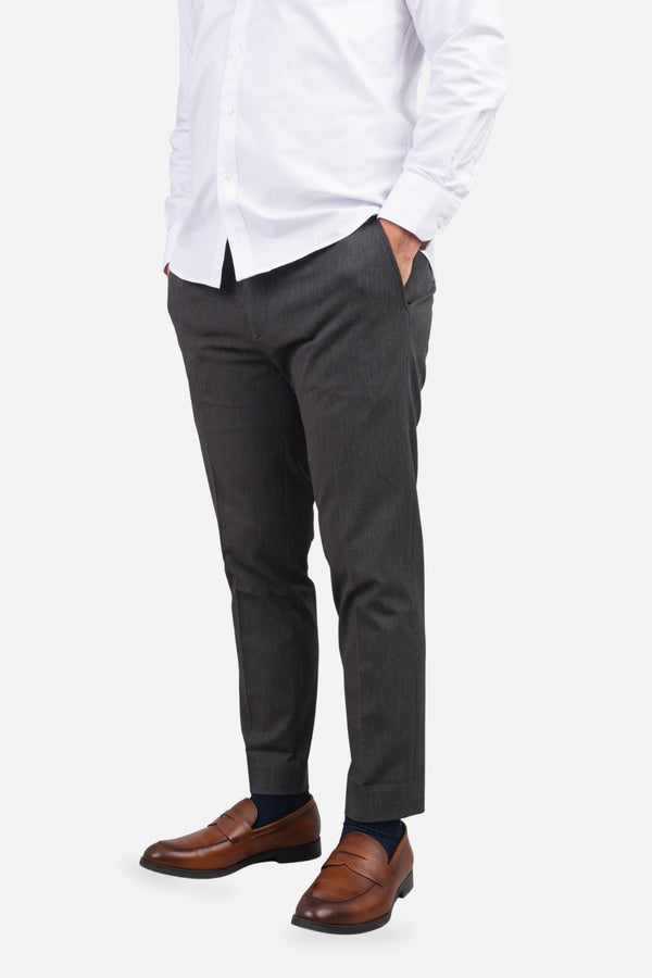 Dean Stretch Twill Dress Pants Charcoal