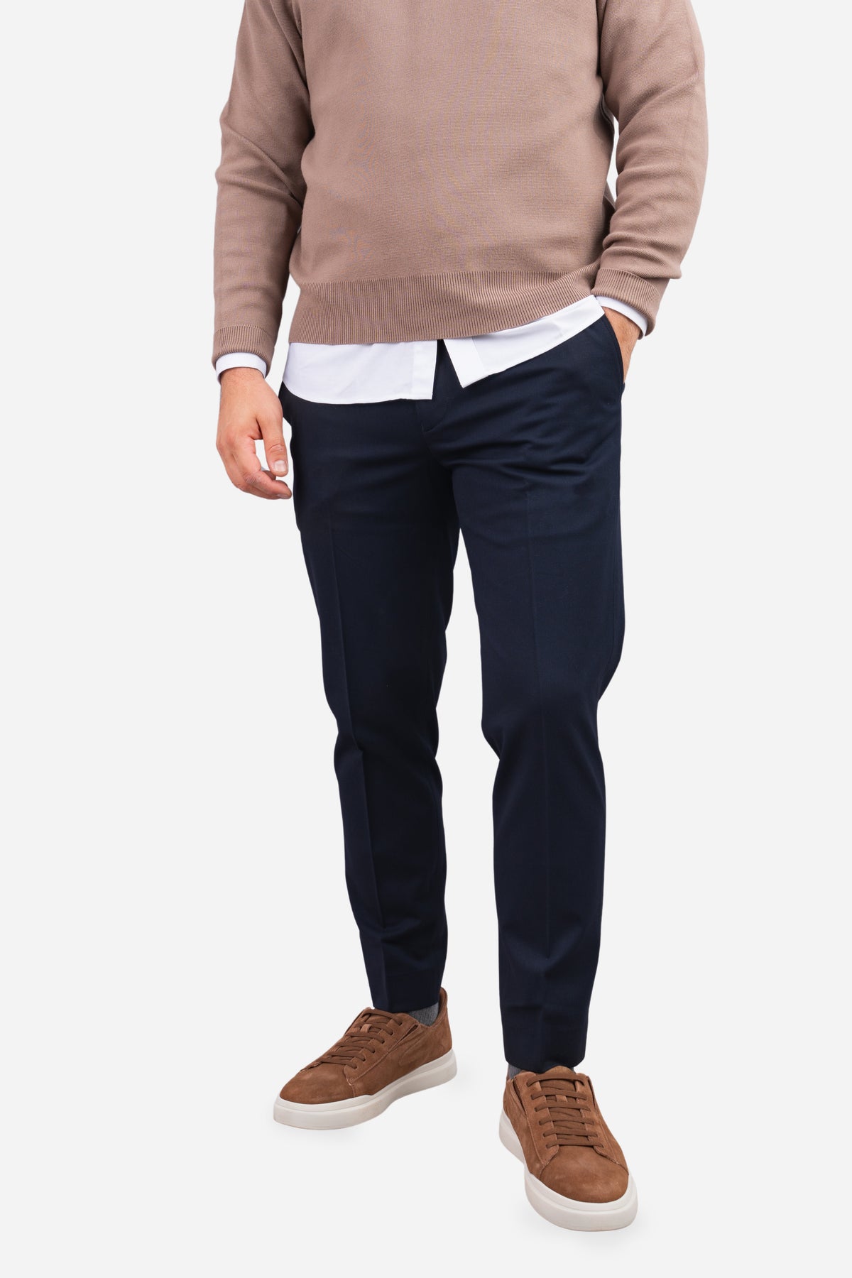 Dean Stretch Twill Dress Pants Navy