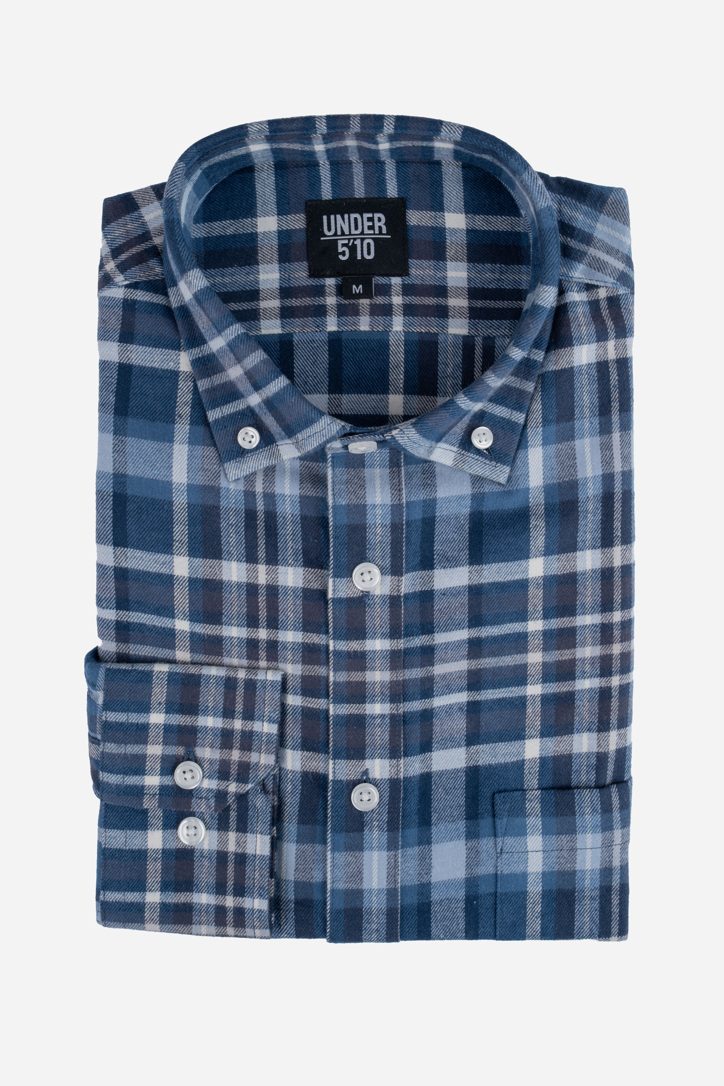 Flannel Button Down Shirt Blue